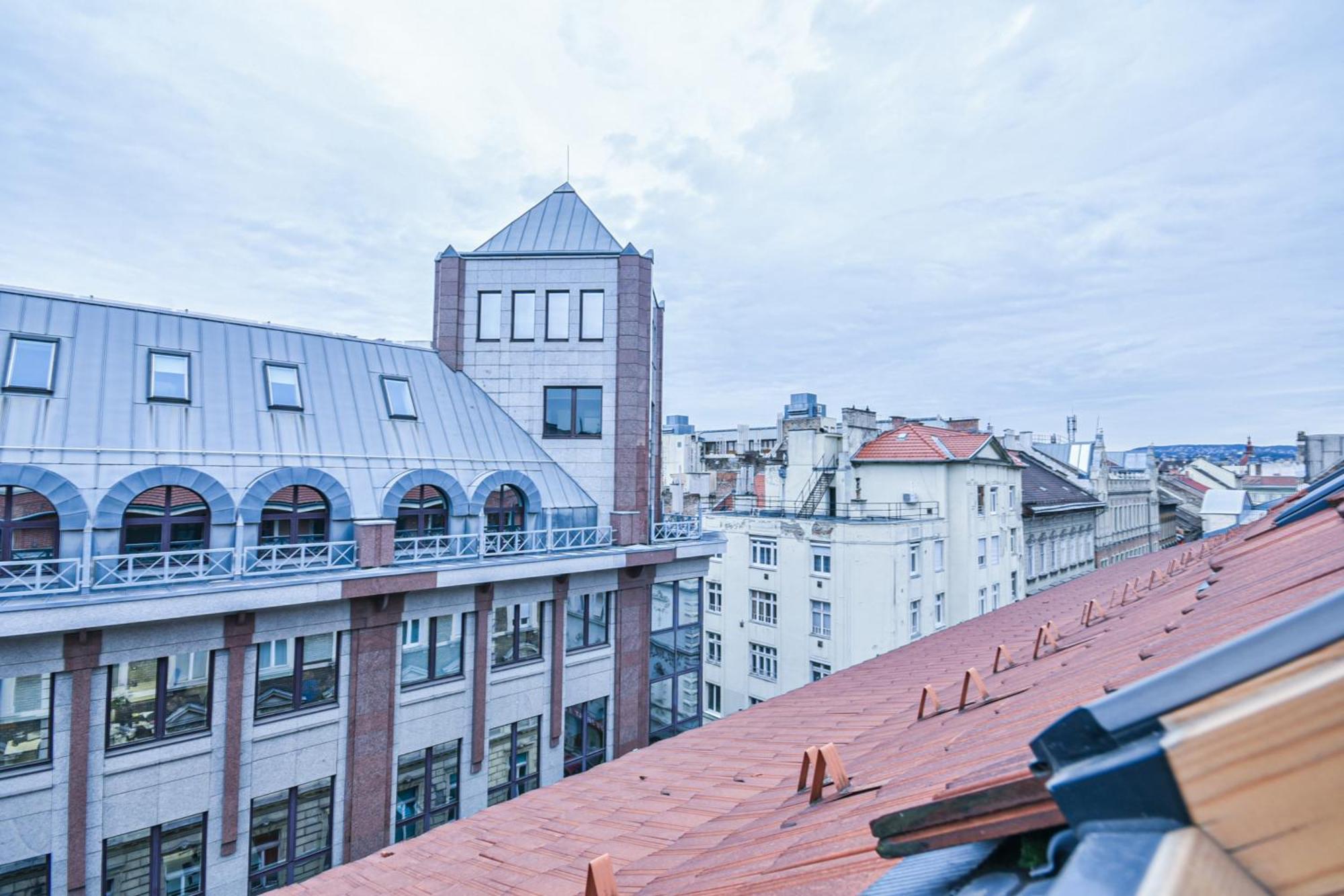 Roof Top Penthouse Appartement Boedapest Buitenkant foto